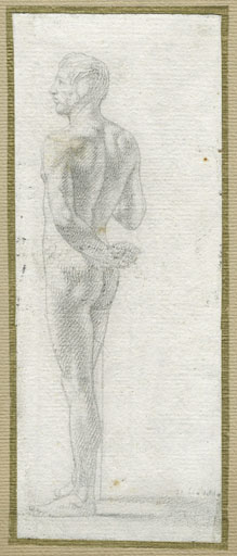 Francesco Hayez, standing male figure